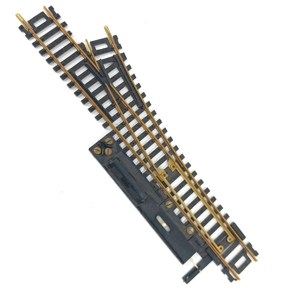 set of 2 Atlas HO Scale Remote Right Hand Switch Track Brass Rail Model Railroad